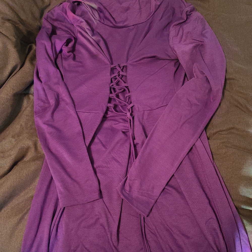 Cotton corset dress with hood size XL